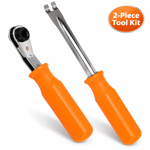 ABPETE Automatic Slack Adjuster Release Tool, 5/16" Double Square Ratcheting Wrench, Brake System Adjustments Maintenance Tool for Truck Roadside Repairs