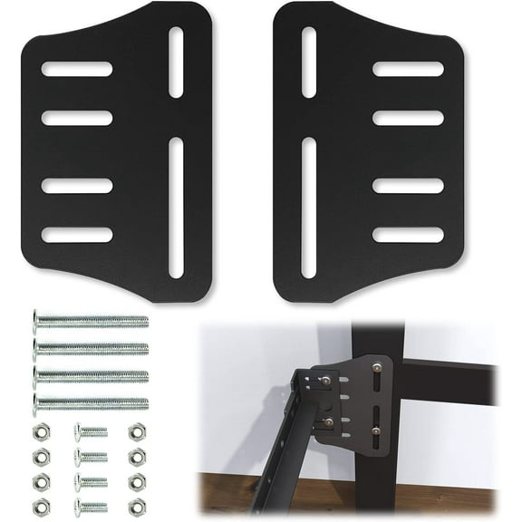 ABPETE Bed Frame Brackets,Bed Frame Adapter/Connector, Heavy Duty Bed Frame Modification to Connect Headboard Footboard(2 PCS)