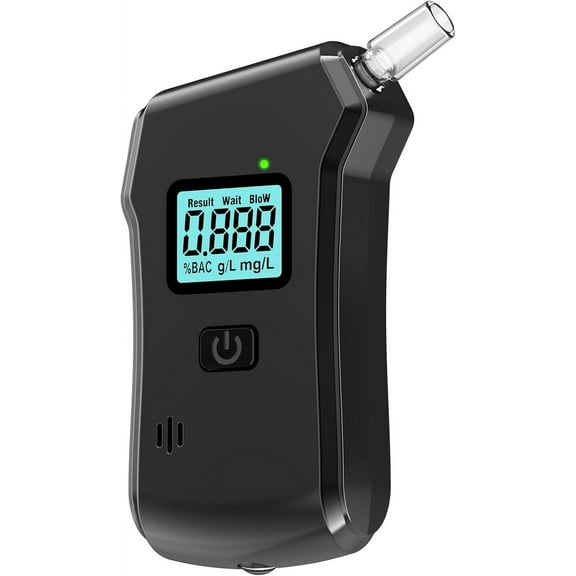 ABPETE Breathalyzer, Upgraded Portable Professional High-Accuracy Breathalyzers for Alcohol with LCD Digital Display, Upgraded Personal Alcohol Tester for Home Use, Includes 10 Mouthpieces