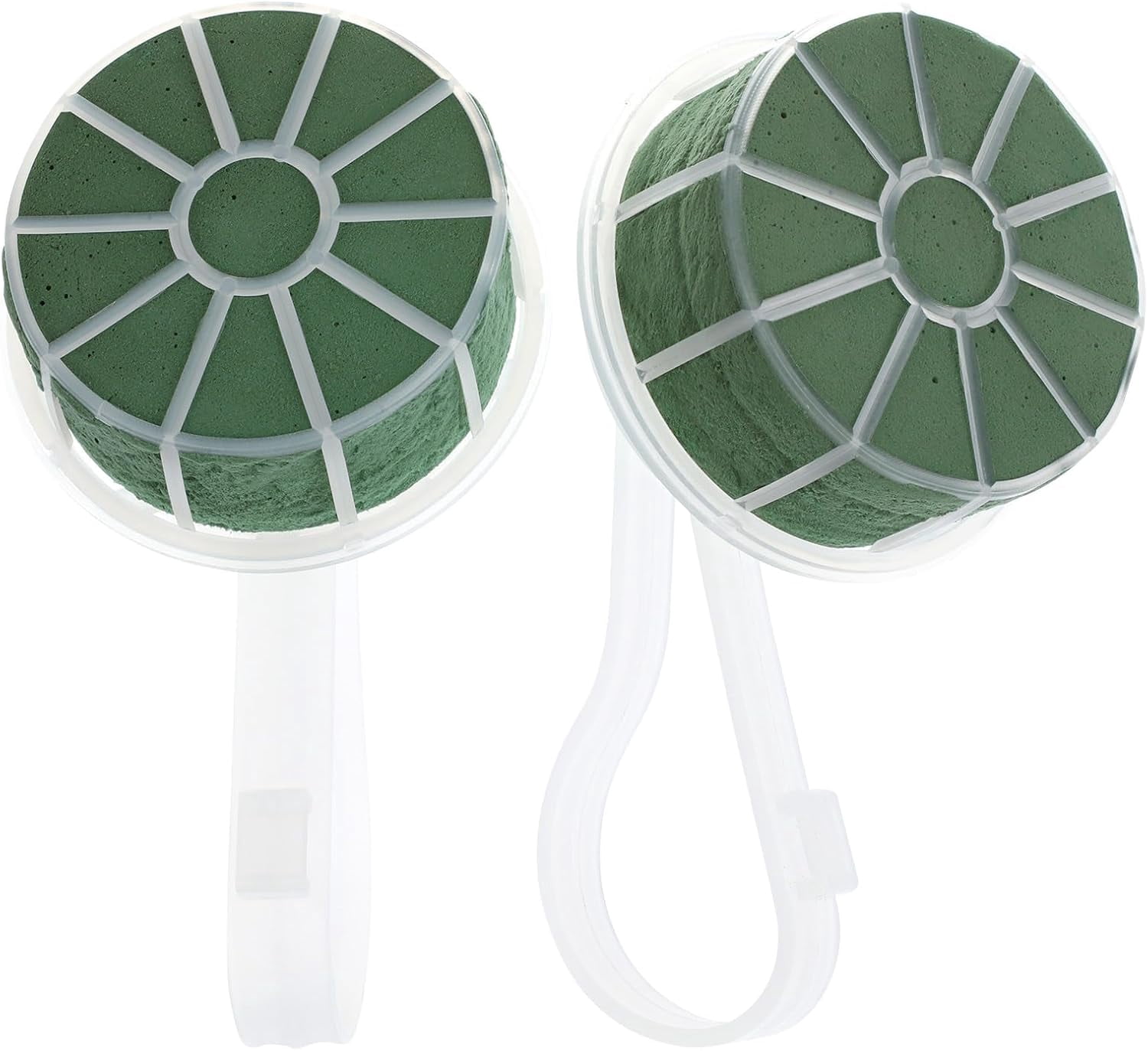 ABPETE Bridal Bouquet Holder Floral Foam Handle for Wedding Flower Arrangement Durable Plastic Support for DIY Bouquets and Floral Decorations(2pcs,17.5X9.5CM)