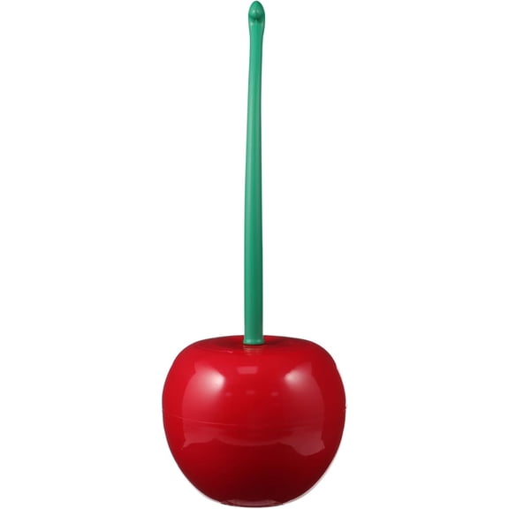 ABPETE Cherry Shape Toilet Brush Set with Holder: Household Bathroom Cleaning Tool and Base Cute Toilet Brush Cherry Toilet Brush Bathroom Accessories for Deep Clean