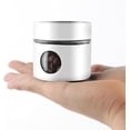 thumbnail image 1 of ABPETE Coffee Canister Travel Jar, Mini Airtight Stainless Steel and Glass Food Storage Container Great for Coffee Bean and Coffee Grounds- White, 1.4 OZ, 1 of 10