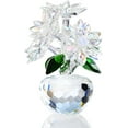 thumbnail image 1 of ABPETE Crystal Clear Daisy Figurines Collectibles Gifts for Women Friends, Small Crystal Blue Flowers with Base Paperweights Decoration for Home Office Tabletop Centerpieces, 1 of 12