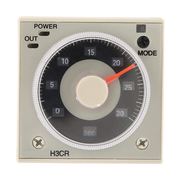 ABPETE Delay Timer Relay, H3CR-A Delay Timer Relay 0.5S-300H Knob Control Time Relay 11-Pin 100-240VAC 100-125VDC