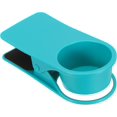 thumbnail image 1 of ABPETE Desk Cup Holder Clip, Blue ABS Metal, 8.5x7.5x4.8cm, Holds Drinks & More, 1 of 6