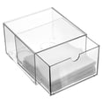 thumbnail image 1 of ABPETE Disposable Face Towel Holder, Acrylic Face Towel Storage Box Bin Container Stackable Clear Makeup Organizer with Drawer for Vanity Bathroom Makeup Organization, 1 of 7