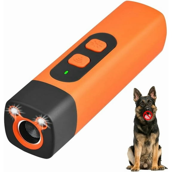 ABPETE Dog Bark Deterrent Device, 2025 New Dog Repeller, Portable Dog Training Device for Outdoor Use, Rechargeable Bark Control Tool with LED Light for Pet Owners (1pcs)