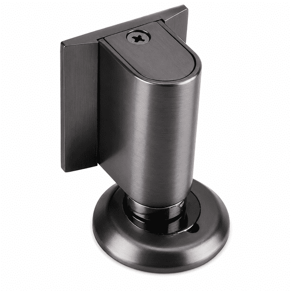 ABPETE Magnetic Door Stopper, Low-Profile Bottom Door Holder with Strong Magnetic Catch, Gray Door Stop for Interior Doors, Home and Office, Fits Gaps up to 22 mm
