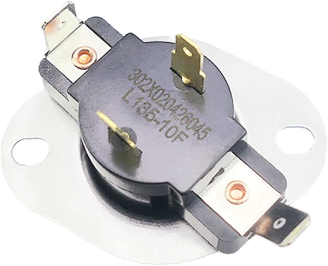 ABPETE Dryer Cycling Thermostat L135-10F Fit for GE for RCA for Hotpoint for Sears for Kenmore Dryers Replace WE04M0056 WE04M0216 WE4M317 WE4M56 276485 AP2042618 AH267949 EA267949 PS267949