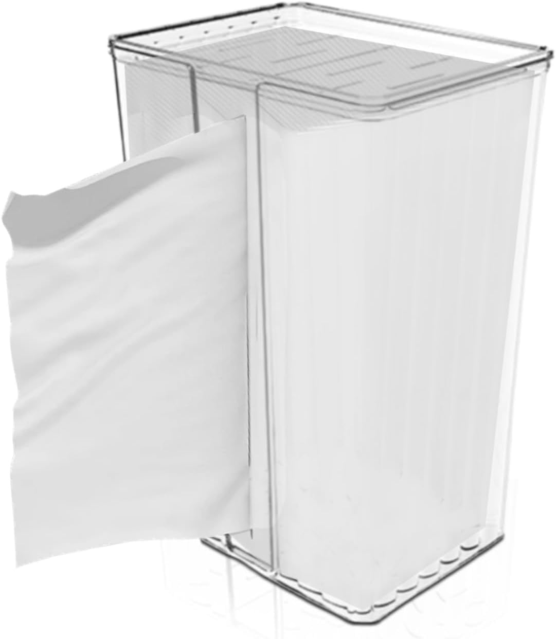 ABPETE Dryer Sheet Holder, Dryer Sheet Container Wall Mount Transparent Dryer Sheet Box Acrylic Dryer Sheet Dispenser Dryer Sheet Dispenser for Laundry Room(Clear)