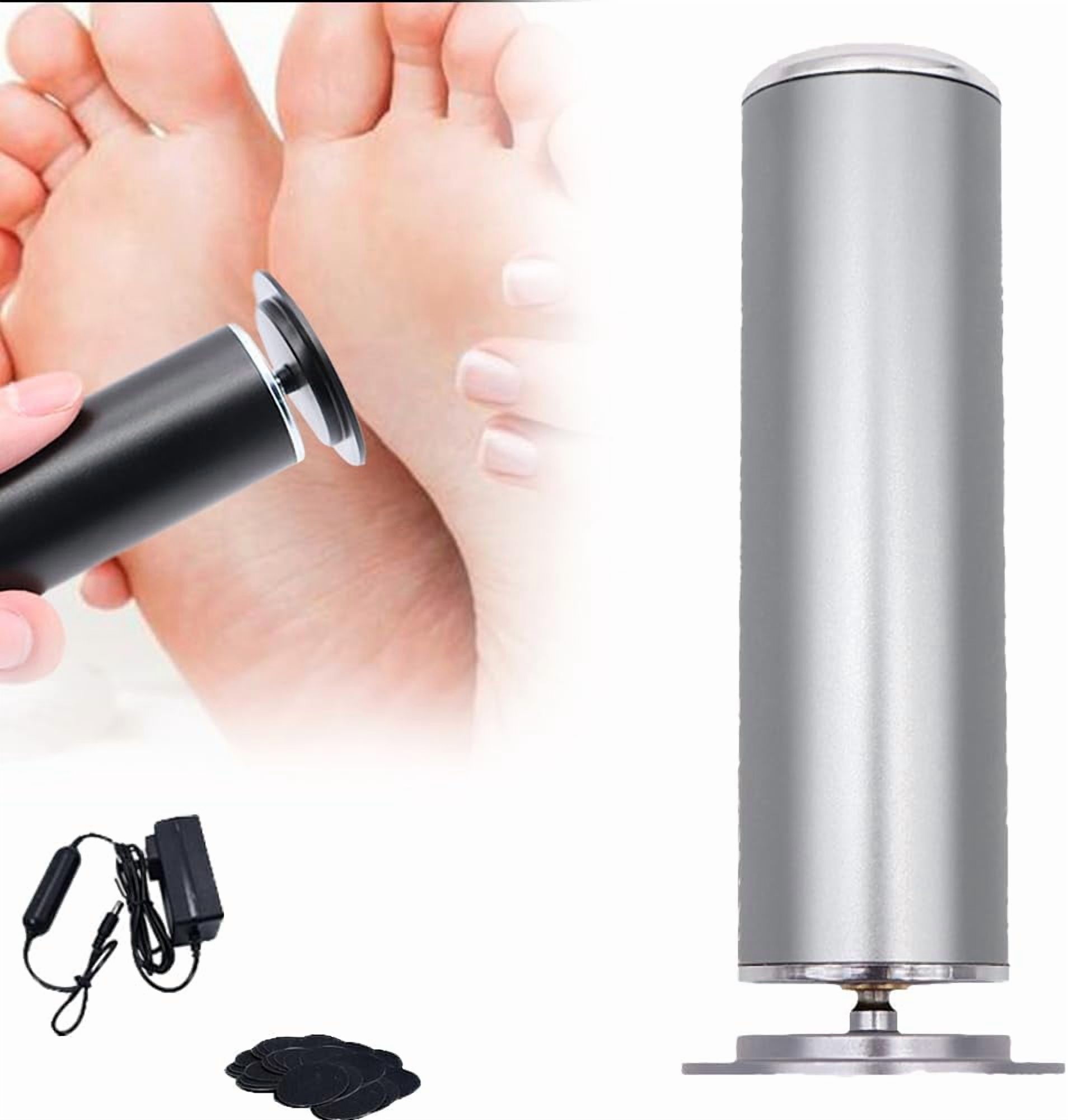 ABPETE Electric Callus Remover for Feet, Professional Adjustable Speed Foot File with Replaceable Sandpaper Discs, 2025 New Portable Foot Callus Remover for Dead Skin,Calluses (Gray)