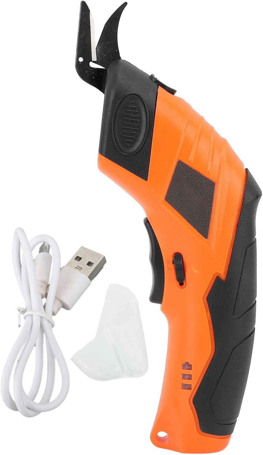 ABPETE Electric Scissors for Cutting Fabric Cardboard Plastic, Rechargeable Cordless Electric Scissors 10000rpm Powerful Shears Cutting Tool