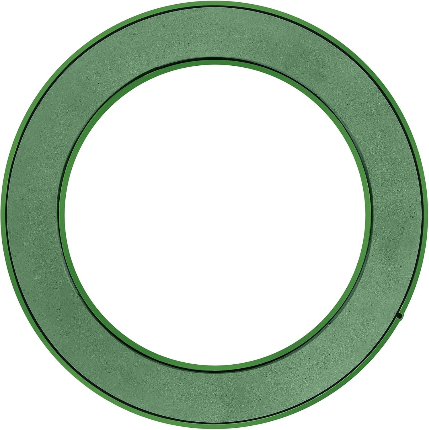 ABPETE Floral Foam with Sucker, 16.5 Inch Round Floral Wet Foam Ring Artificial Arrangements Mud for DIY Flower Arrangement, Wedding Car Decoration Tool, Green