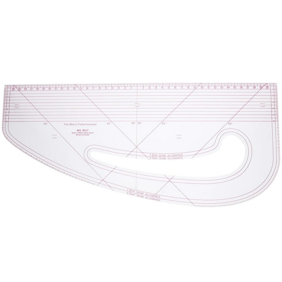 ABPETE French Curve Ruler,Sewing Tool for Pattern Making,Metric Scale Tailor Ruler with Hip Curve, Garment & Craft Design