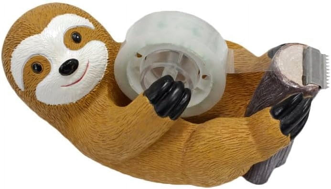 ABPETE Generic Cute Sloth Tape Dispenser, Manual, 2057979a-4230-495d-9309-cb3f0f772e5a, Resin, Tape Dispenser, Sloth