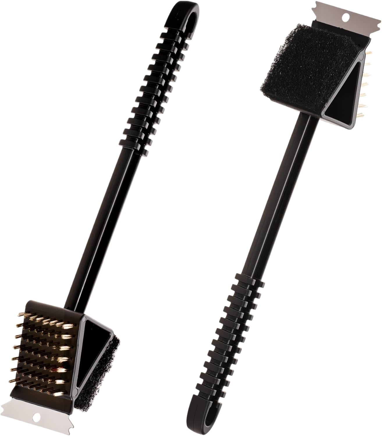 ABPETE Grill Brush for Outdoor Grill, 3 in 1 Grill Cleaning Brush and Scraper BBQ Brush Safe BBQ Cleaning Tools(2 Pack)