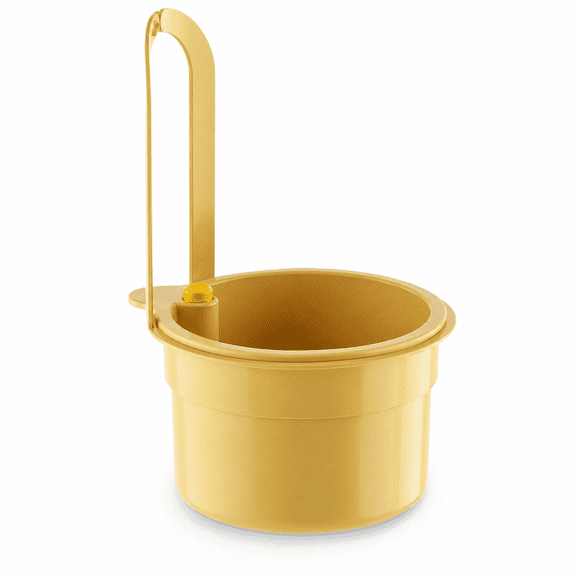 ABPETE Hanging Sink Food Waste Catcher, Faucet-Mounted Strainer Basket with Press Dumping, Kitchen Food Scrap Collector, 5.59 x 3.27 x 7.95 in for Vegetable Peels and Sink Cleanup