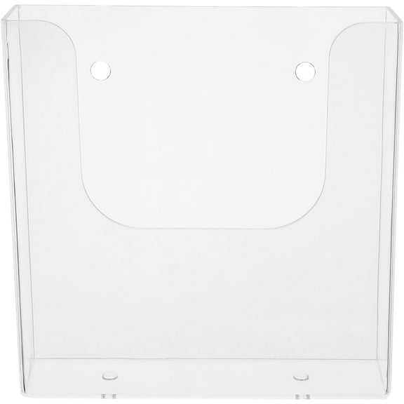 ABPETE Hanging Wall File Organizer Clear Single Pocket Wall Mount File Holder A5 Magazines Organizer Document Rack Wall Bin for Office Home Acrylic Sign Holder Storage file rack