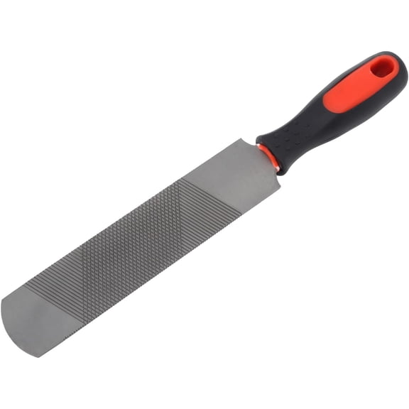 ABPETE Horseshoe Trimming Tool 8 Inch Hoof Rasp, Solid Carbon Steel Horseshoe File with Rubber Handle, Double Sided Hoof Rasp Farrier File Tool for Horse Goat Cow Donkey