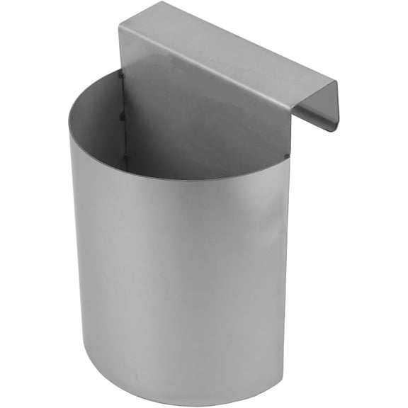 ABPETE Ice Scoop Holder Hanging Organizer Heavy Duty Metal Storage Box for Fridge Shelf, Silver Iron Ice Maker Scooper Storage Box, 6.49 x 4.72 x 3.93 Inch