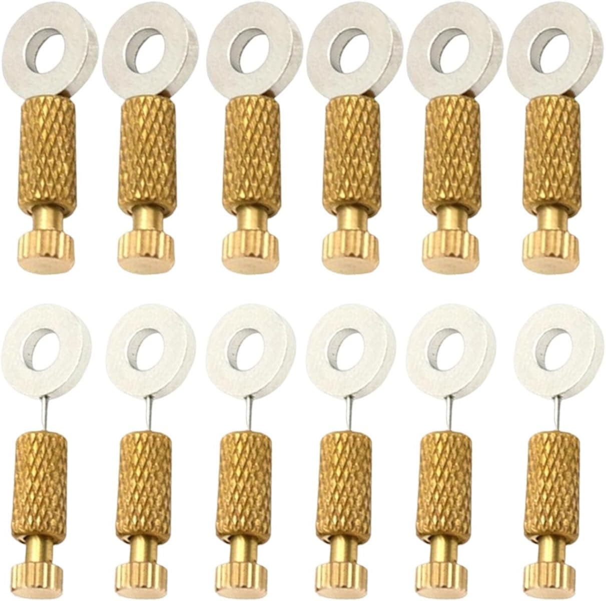 ABPETE Leather Positioning Needles,Leathercraft Located Needles Locking Pins for DIY Leather Craft Hand Sewing Stitching Fixing Suture(12pcs)