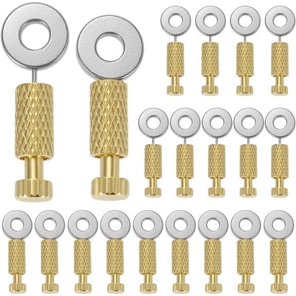 ABPETE Leather Suture Positioning Needles, 20Pcs Leather Locking Pins, DIY Leathercraft Located Needles