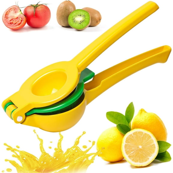 ABPETE Lemon Squeezer Metal, 2-in-1 Manual Lemon Juicer Citrus Juicer ,Handheld Manual Hand Press Kitchen Bar Tool