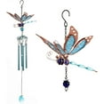 thumbnail image 1 of ABPETE Luminous Dragonfly Butterfly Wind Chimes-Creative Hanging Glow in Dark Night Outdoor Windchimes Decoration for Home Garden Window Yard Patio (Dragonfly) Blue, 1 of 8