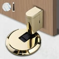 thumbnail image 1 of ABPETE Magnetic Door Stopper,No Drill Mechanical Silent Floor Door Stop, Adhesive Magnetic Door Holder Catch, Adjustable Heavy Duty Suction Door Stopper Door Locks for Home Garage (Gold), 1 of 6