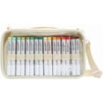 thumbnail image 1 of ABPETE  Marker Organizer Case for 64 paint markers, Marker Carrying Bag with Handle, Waterproof Pen Pouch Bag for Travel,Off White(Excluding Marker), 1 of 10