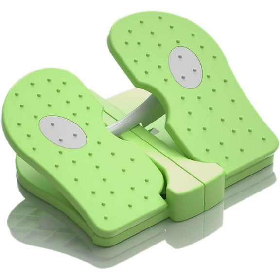 ABPETE Mini Foldable Leg Exerciser Portable Foot Pedal Exercise Machine Under Desk Stepper Exercising Leg Muscles Physical Therapy Leg Exercise Relieves Varicose Veins at Home Office