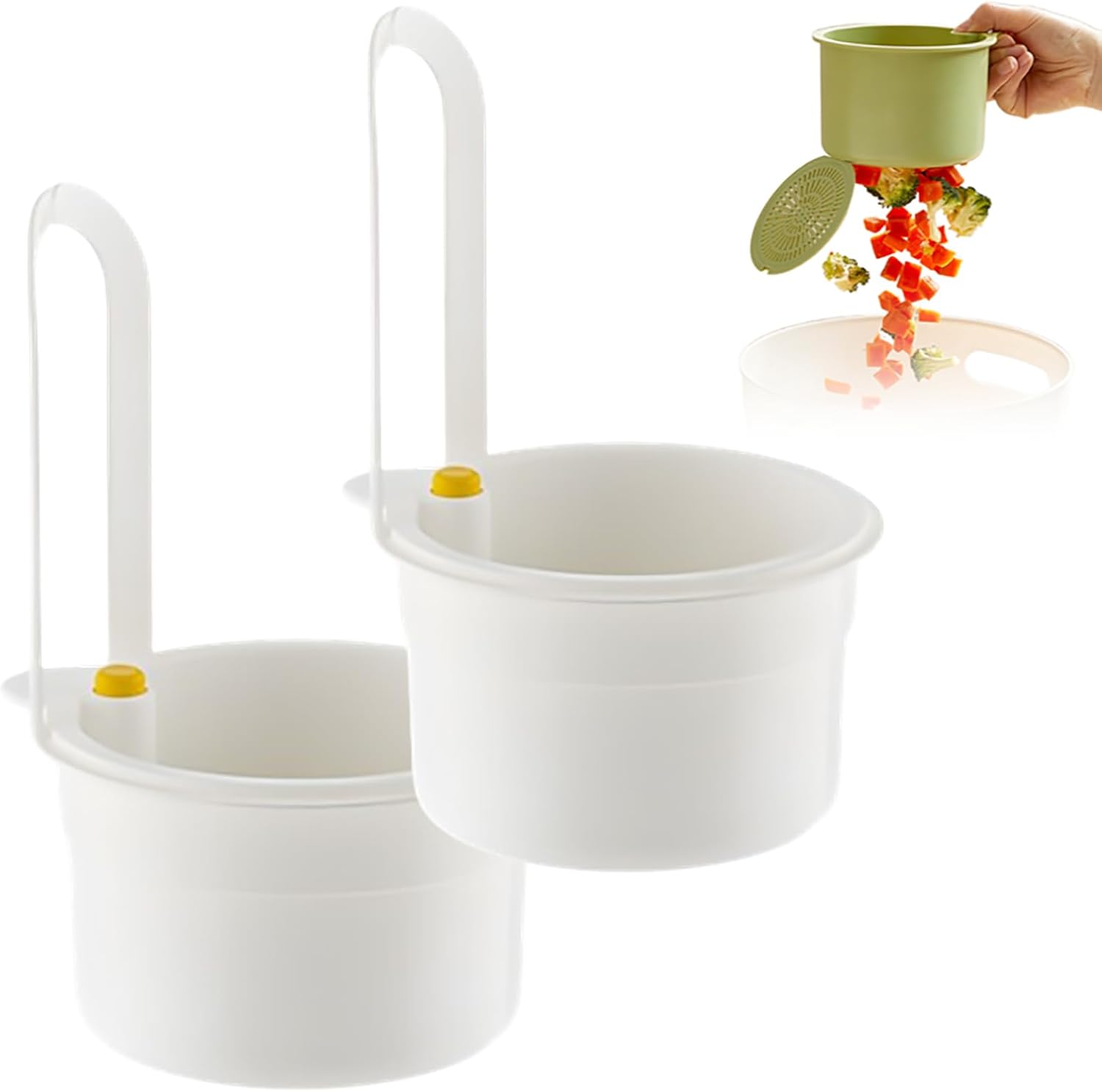 Triangle Corner Sink Strainer Basket With Suction Cup – Kitchen Sink Drain Basket, Faucet Sponge Storage Rack