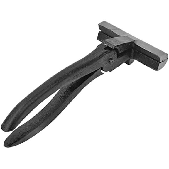 ABPETE Oil Painting Stretching Pliers, Cast Iron Extra Wide Pliers, Black Handle Hand Tool Stretcher Bars Artist Framing Tool