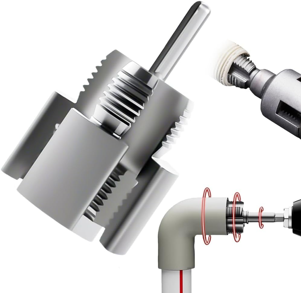 ABPETE PVC Pipe Threader, 2025 New Pipe Thread Cutting Tool, Integrated ...