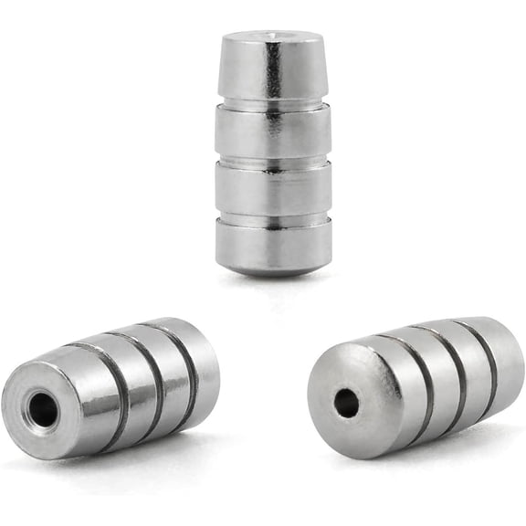 ABPETE Pack of 50 Brass Fishing Beads Spinner Lure Body Spinnerbait Making Supplies DIY Fishing Accessories