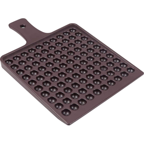 ABPETE Pill Counting Tray, Plastic Medicine Dispenser Tray with Handle, Pill Counter Tablet Counting Plate, Counting Tool Tray(100 Holes)