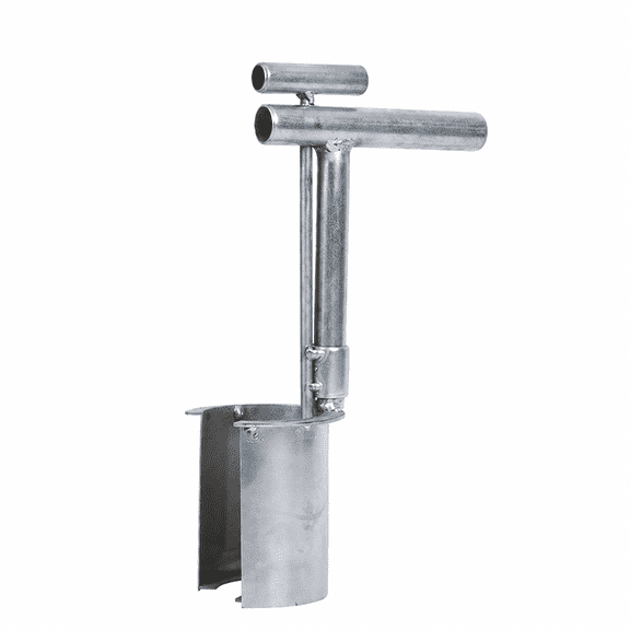 ABPETE Plant and Fruit Tree Seedling Transplanter,Upgrade Bulb Planter Tool Long Handle, Garden Barrel Transplanter for Digging Holes Transplanting Seed Planting Flower Planter (1, Silver)