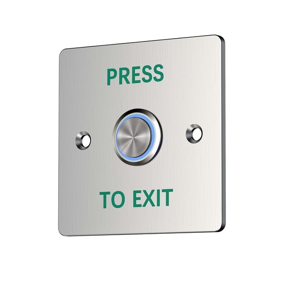 ABPETE Push to Exit Button IP67 Waterproof Stainless Steel with LED Light NO/NC Press Exit Switch