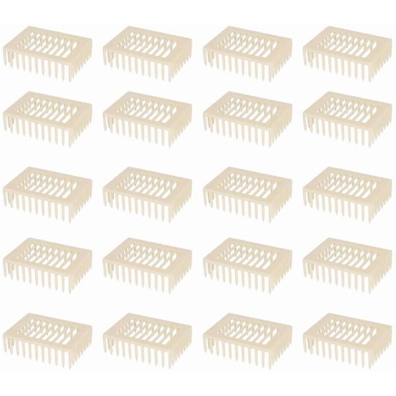 ABPETE Queen Cage,20Pcs Plastic Shape Queen Rearing Box Bee Cage Beekeeper Tool Beekeeping Equipment