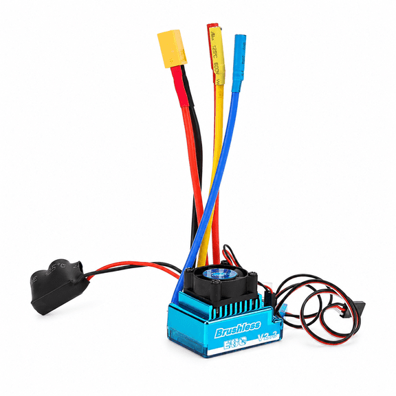 ABPETE Brushless, 120A RC Brushless ESC Programmable Waterproof Dustproof 9th Level Acceleration Plug Complete Motors Complete Motors for 1/10 1/8