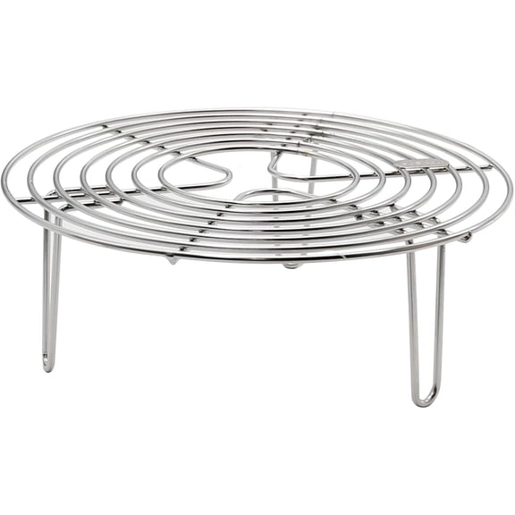 ABPETE Round Steamer Rack and Cooling Rack,Stainless Steel Pot Trivet, Cooking Rack,Wire Steamer Kettle Rack Holder, Air Fryer Cooking Steamer Rack for Baking Canning Cooking Steaming, 7.9''X2.8''