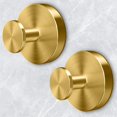 thumbnail image 1 of ABPETE Shower Hooks for Inside Shower,Suction Cup Hooks for Glass Window,Removable Towel Hooks for Bathrooms,2 Packs(Gold), 1 of 14