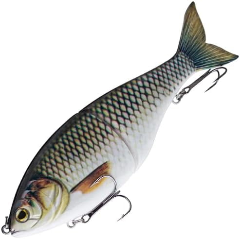 ABPETE Sinking 2-Jointed Glide Bait – Realistic Multi-Segment Soft Lure for Bass, Pike & Walleye Fishing