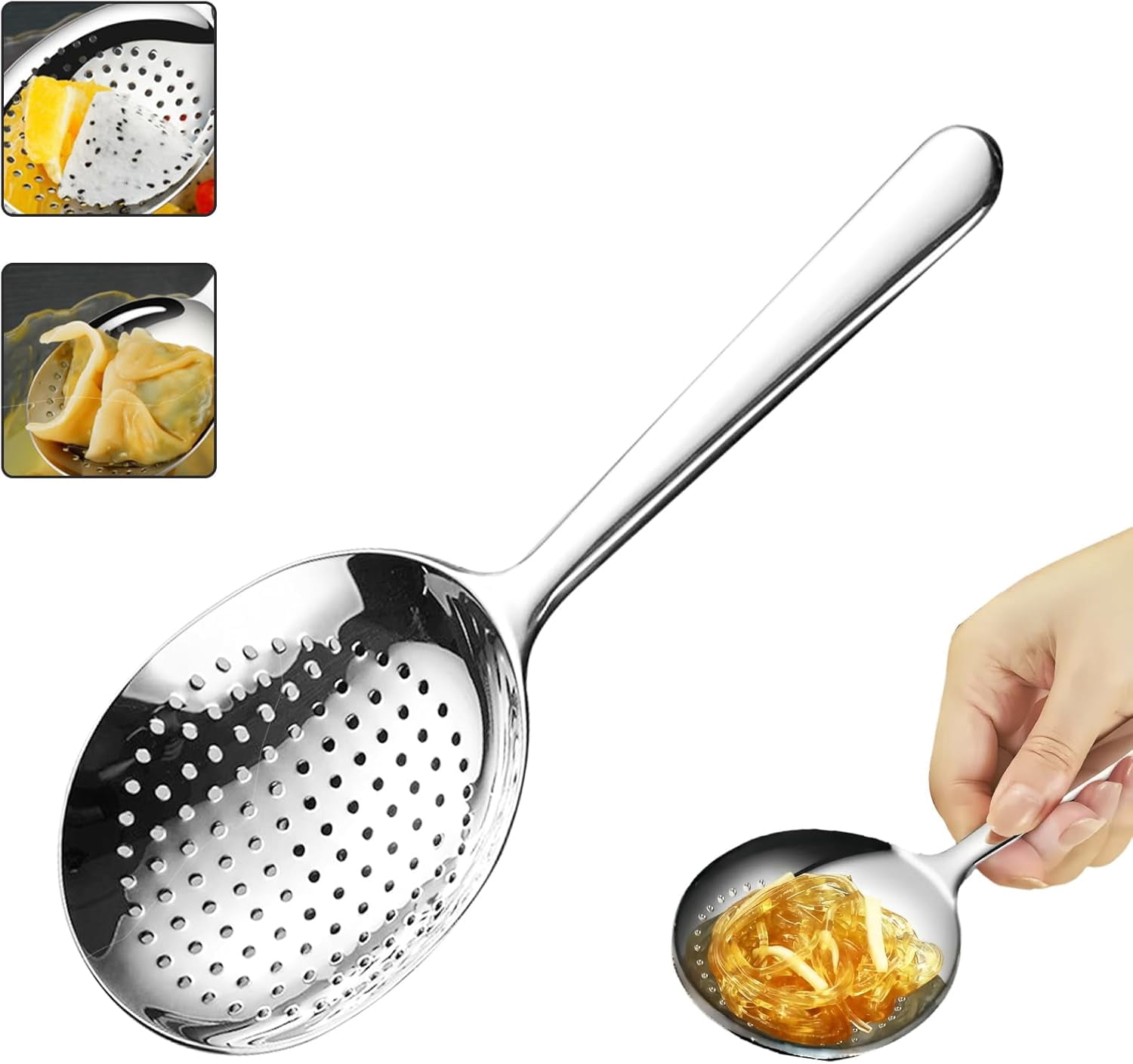 ABPETE Slotted Serving Spoon Stainless Steel, 7.87