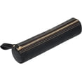 thumbnail image 1 of ABPETE Small Pencil Pouch-Genuine Full-Grain Leather Pencil Case for Men- Vintage Leather Pouch for Adults-Stationery Organizer Bag for Work & Travel-Cylinder-Black, 1 of 8
