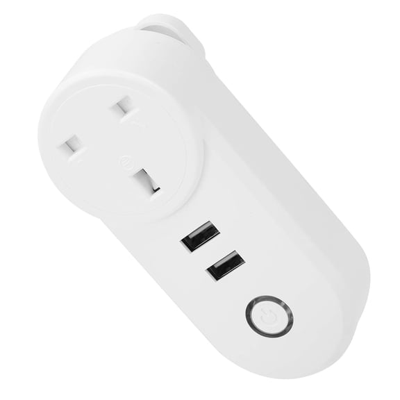 ABPETE Smart Power Socket, 16A Smart Plug, Smart Socket Home Power Socket Timer Remote Control LSPA2 UK Plug 100240VAC, adapters