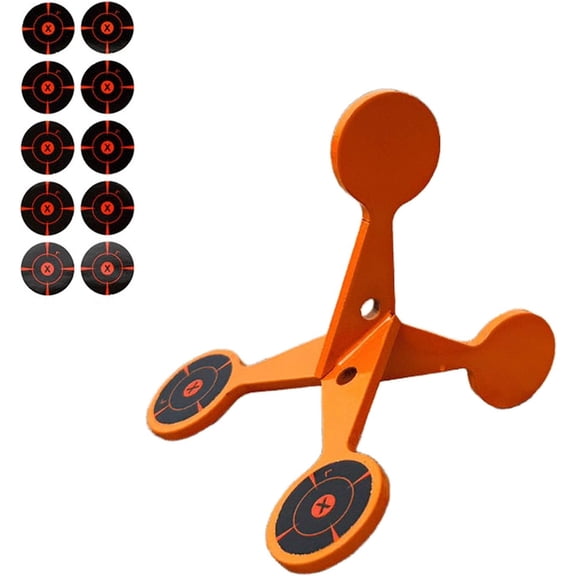 ABPETE Spinning Shooting Target,Thickened Flip Rolle, 10 Sheets of Splash Target Paper, Indoor/Outdoor Small Flip Roller Shooting Targets for Airsoft, Pellet Guns, Recreational Shooters(2mm,1*set)