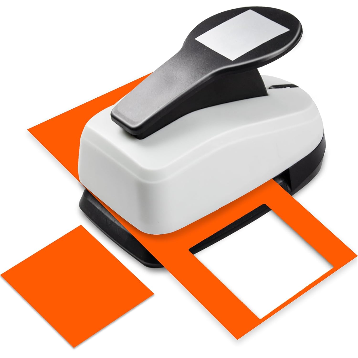 ABPETE Square Punch 1.9 inch Square Hole Puncher for Crafts Squares Paper Punches