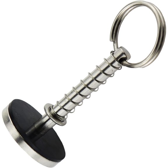 ABPETE Stainless-Steel 316 Hatch Cover Pull Handle with Spring Hidden Pin Button for Fishing Boat Yacht Dia,1/3in(8MM)(1PC)