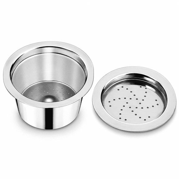 ABPETE Stainless Steel Coffee Capsules, Reusable Espresso Capsules for K Fee Pods Refillable Coffee Capsule Filter with 1 Spoon and 1 Brush